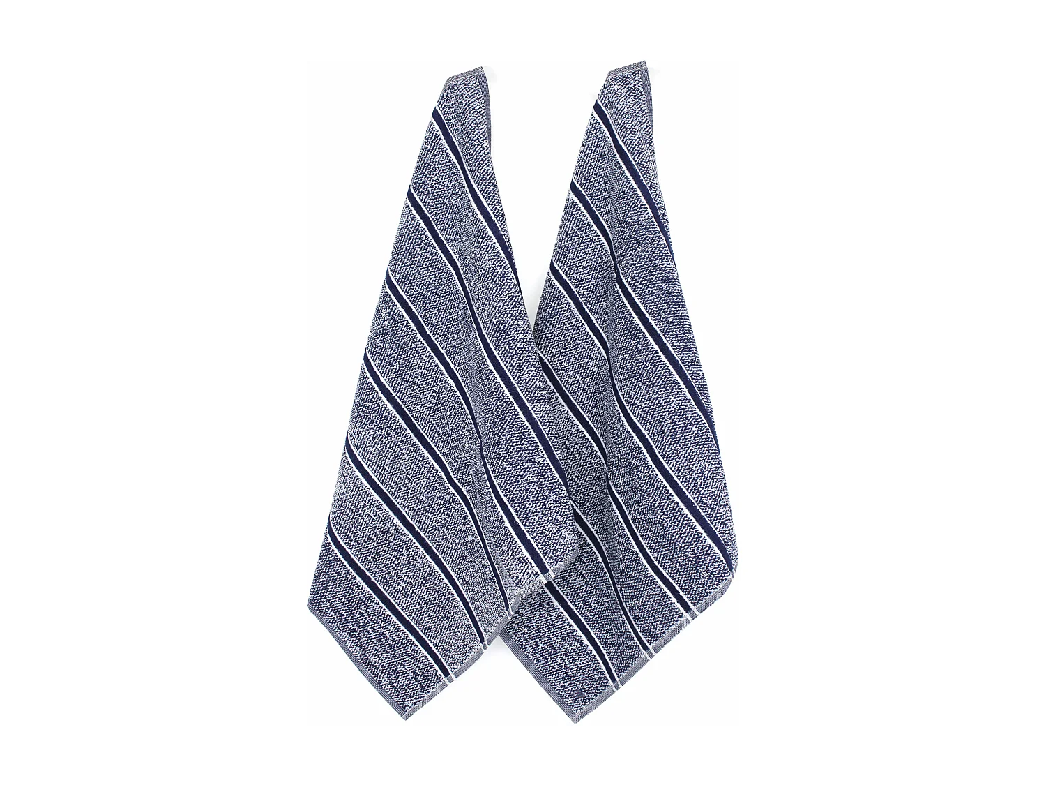 Lot de 2 torchons de cuisine 50x50 cm CHECKS bleu