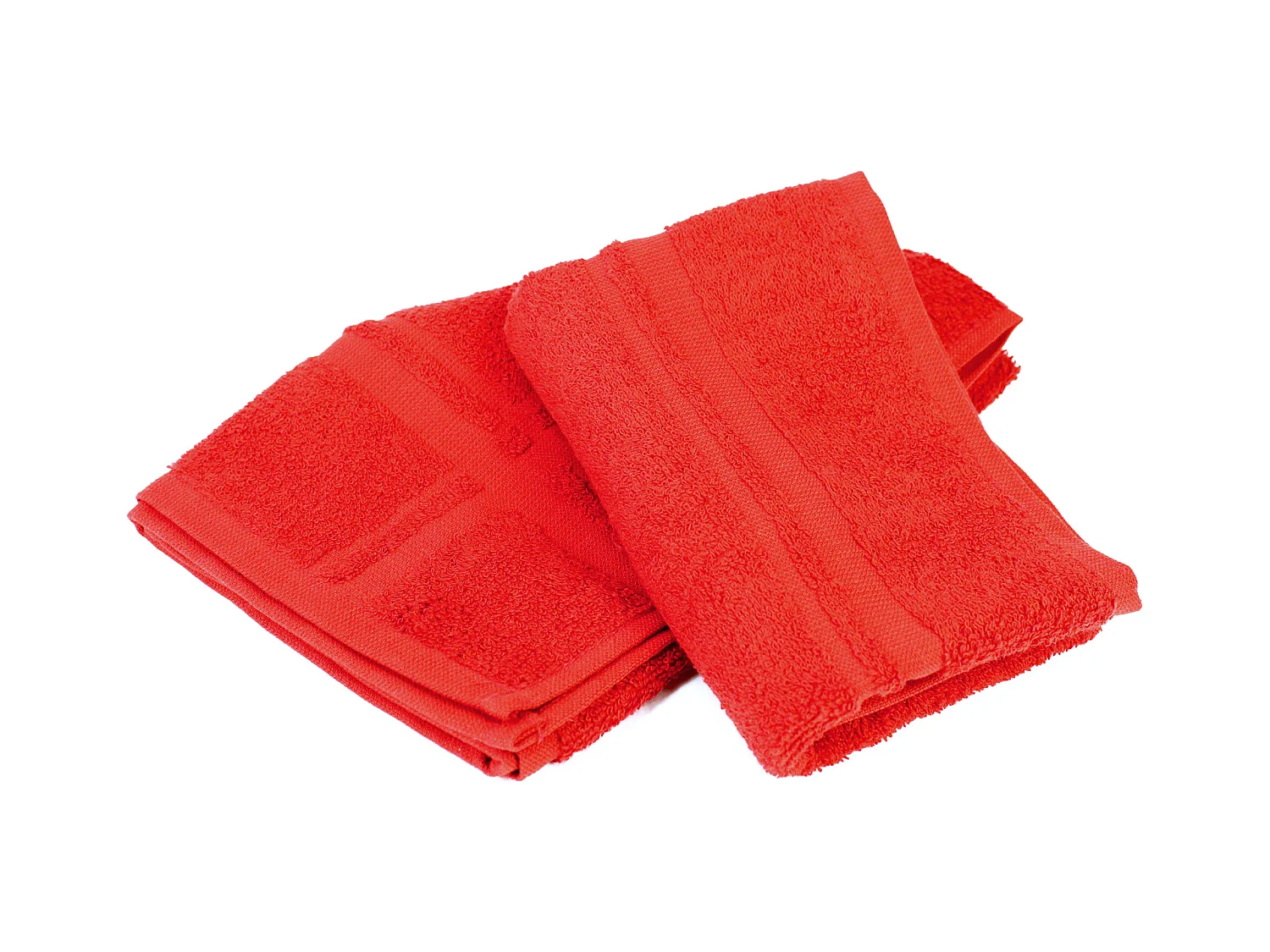 Lot de 2 torchons de cuisine 50x50 cm éponge PURE KITCHEN TERRY Rouge