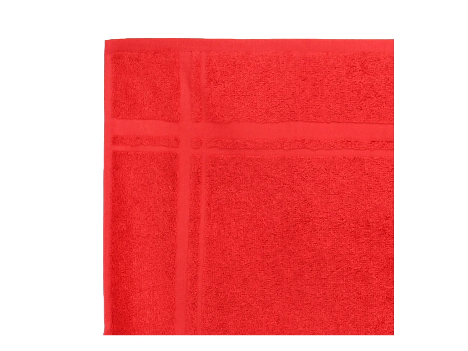 Lot de 2 torchons de cuisine 50x50 cm éponge PURE KITCHEN TERRY Rouge