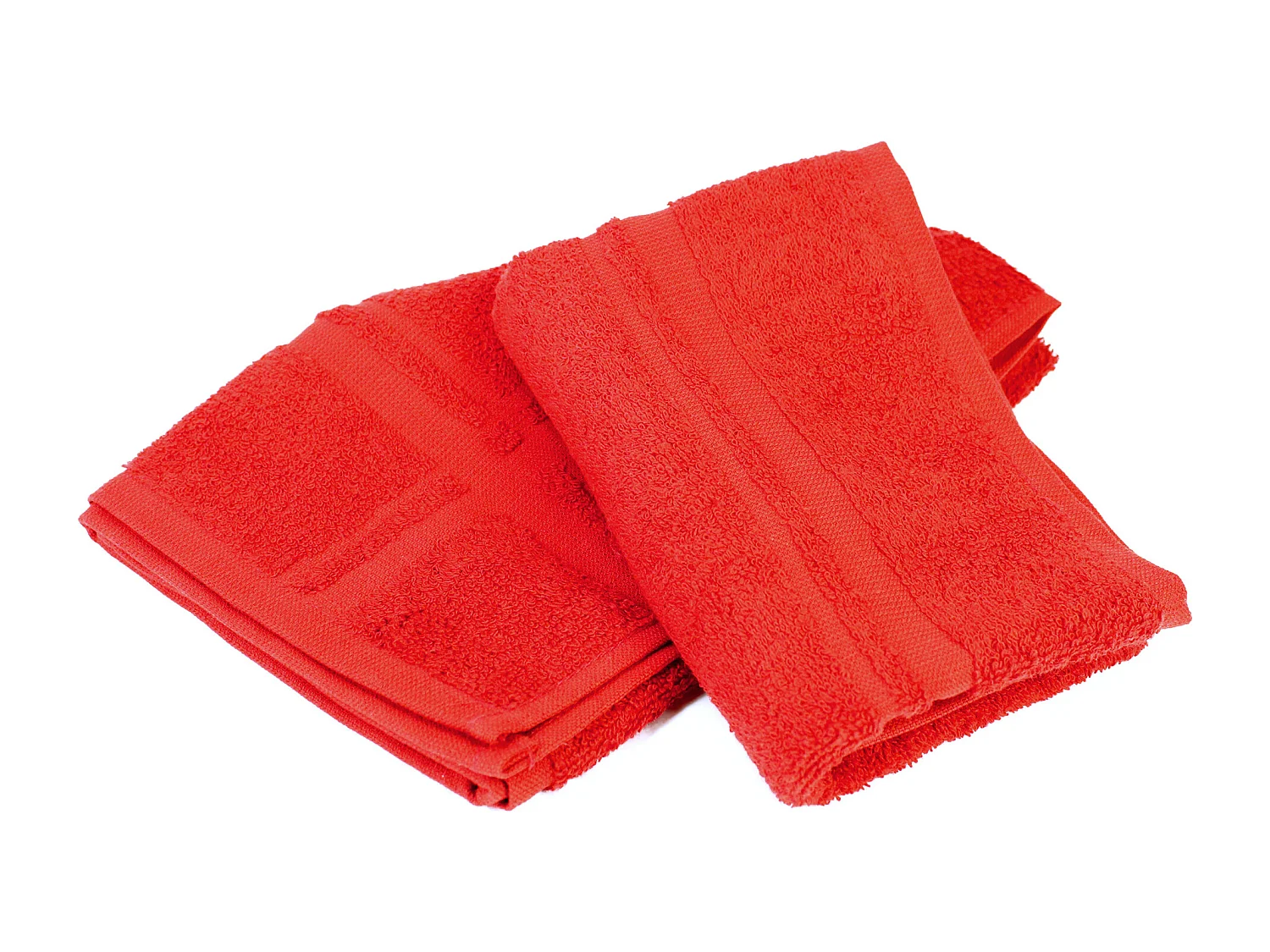 Lot de 2 torchons de cuisine 50x50 cm éponge PURE KITCHEN TERRY Rouge