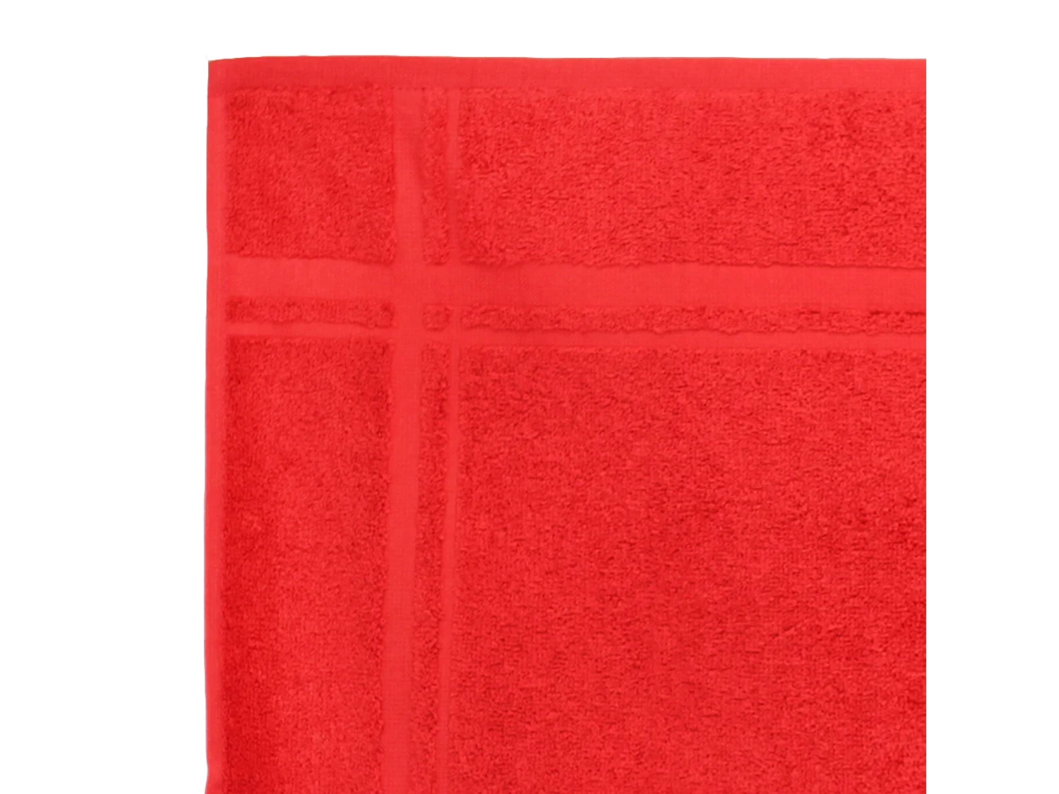 Lot de 2 torchons de cuisine 50x50 cm éponge PURE KITCHEN TERRY Rouge