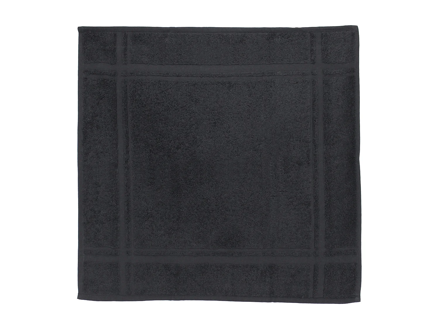 Lot de 2 torchons de cuisine 50x50 cm éponge PURE KITCHEN TERRY Noir