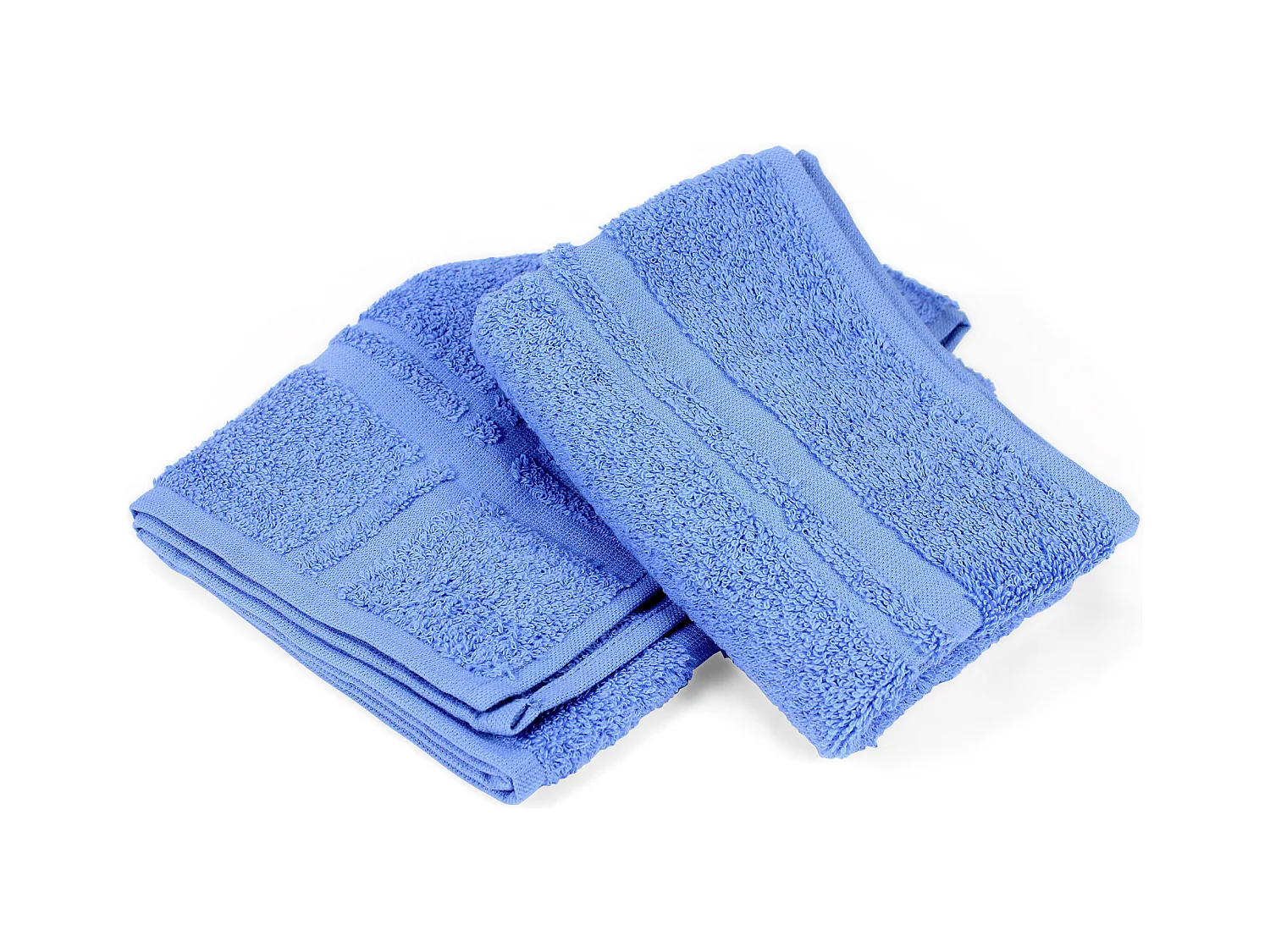 Lot de 2 torchons de cuisine 50x50 cm éponge PURE KITCHEN TERRY Bleu Mer