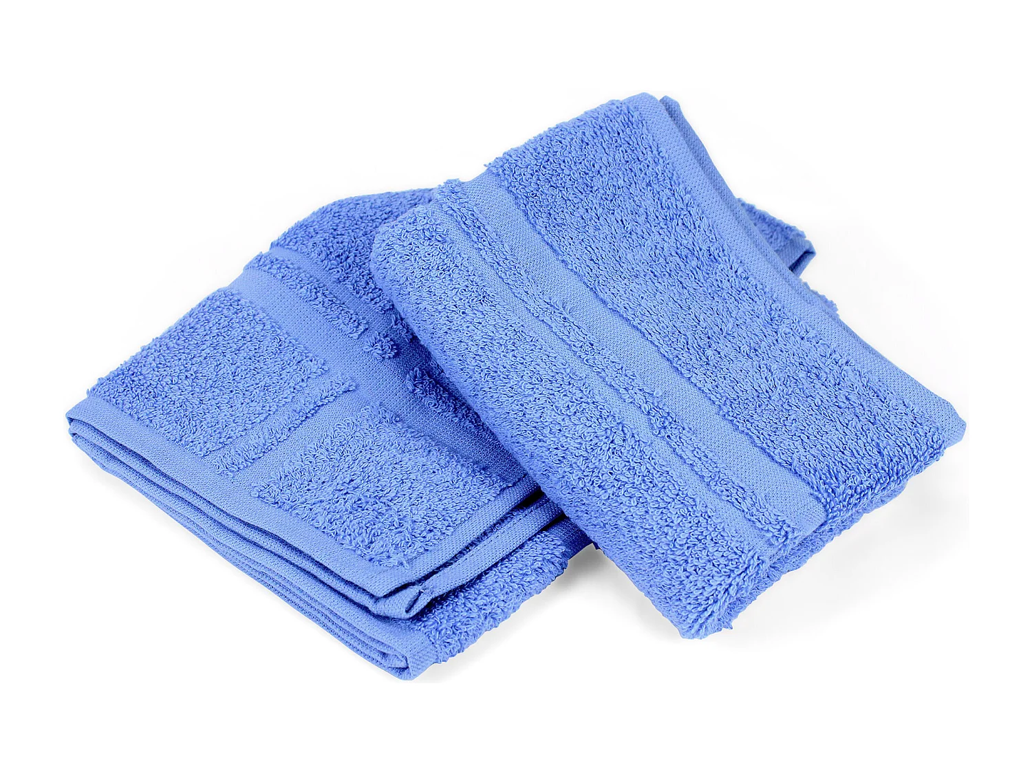 Lot de 2 torchons de cuisine 50x50 cm éponge PURE KITCHEN TERRY Bleu Mer