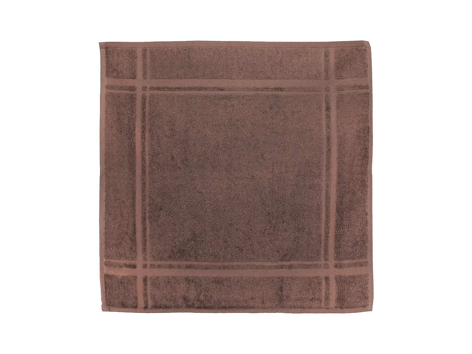 Lot de 2 torchons de cuisine 50x50 cm éponge PURE KITCHEN TERRY Marron