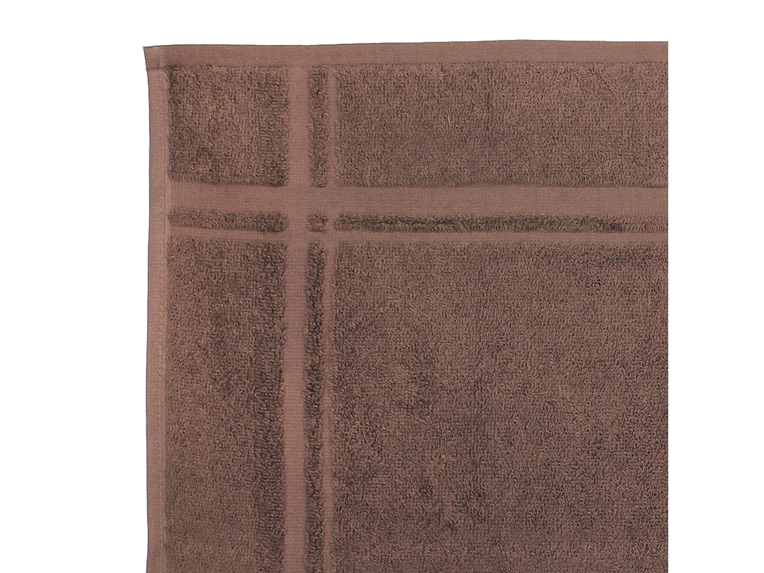 Lot de 2 torchons de cuisine 50x50 cm éponge PURE KITCHEN TERRY Marron