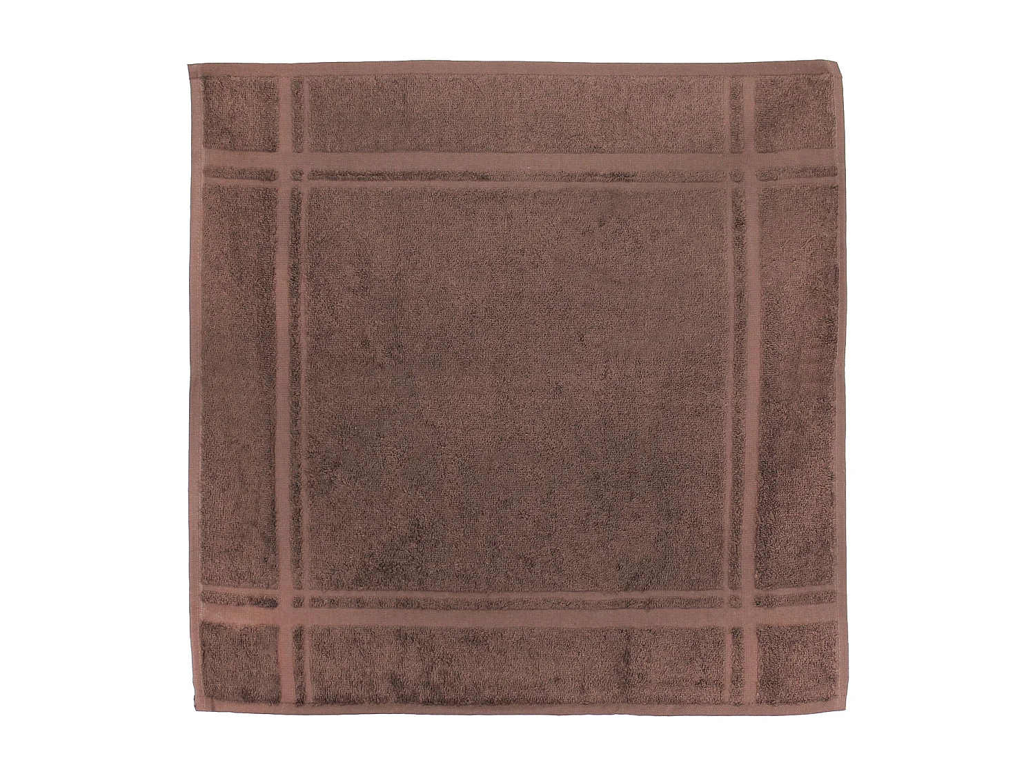 Lot de 2 torchons de cuisine 50x50 cm éponge PURE KITCHEN TERRY Marron