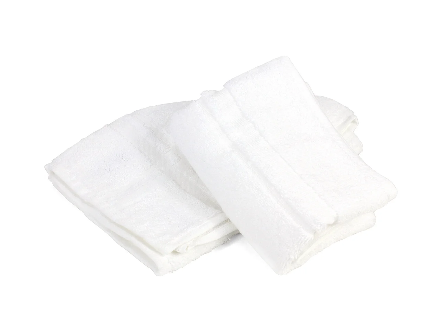 Lot de 2 torchons de cuisine 50x50 cm éponge PURE KITCHEN TERRY Blanc