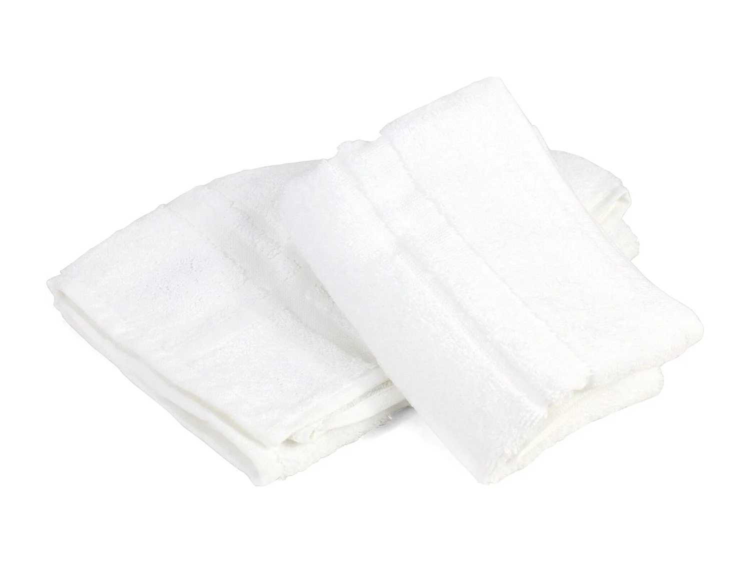 Lot de 2 torchons de cuisine 50x50 cm éponge PURE KITCHEN TERRY Blanc