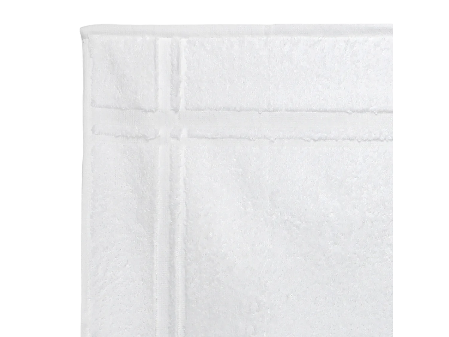 Lot de 2 torchons de cuisine 50x50 cm éponge PURE KITCHEN TERRY Blanc