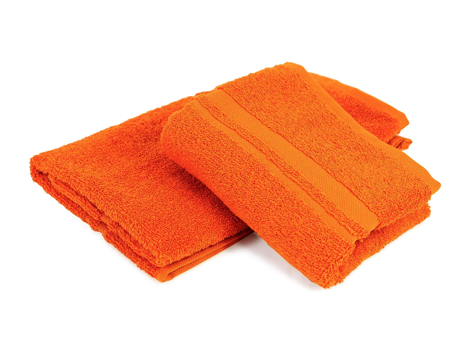 Lot de 2 torchons de cuisine 50x50 cm éponge PURE KITCHEN TERRY Orange