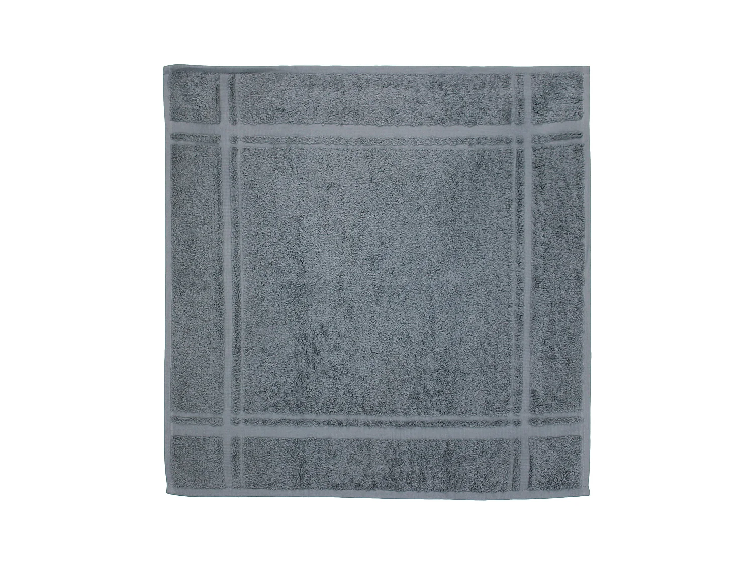 Lot de 2 torchons de cuisine 50x50 cm éponge PURE KITCHEN TERRY Gris