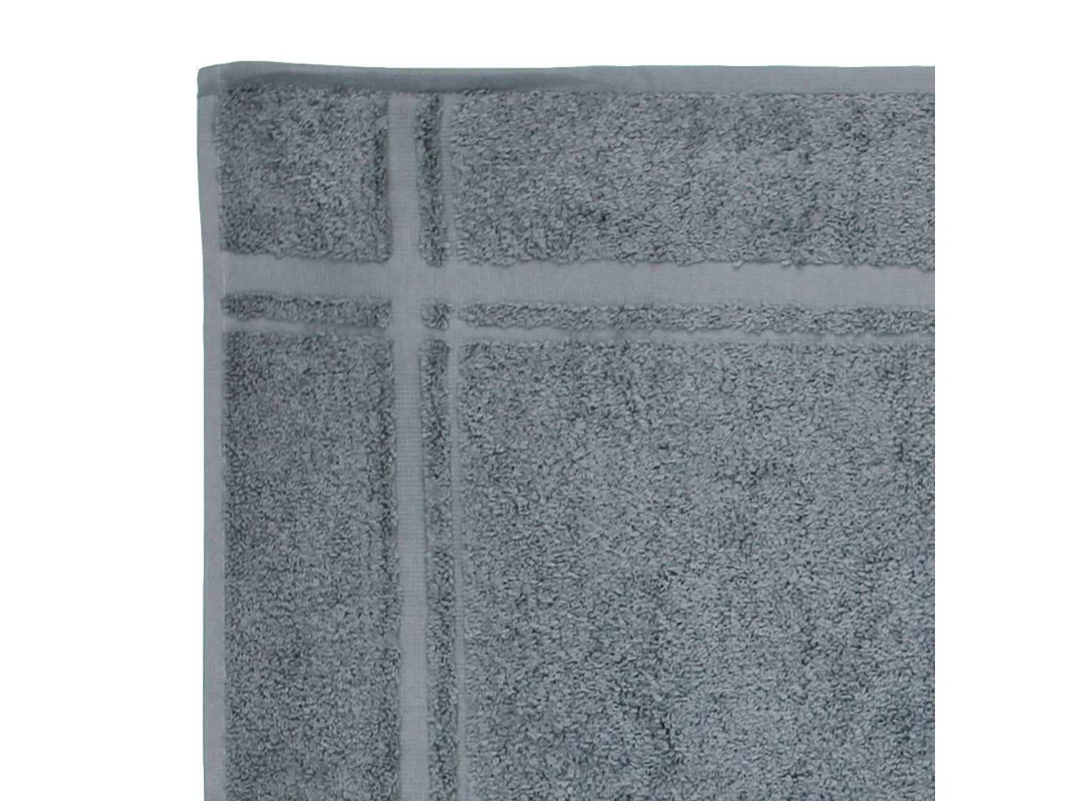 Lot de 2 torchons de cuisine 50x50 cm éponge PURE KITCHEN TERRY Gris