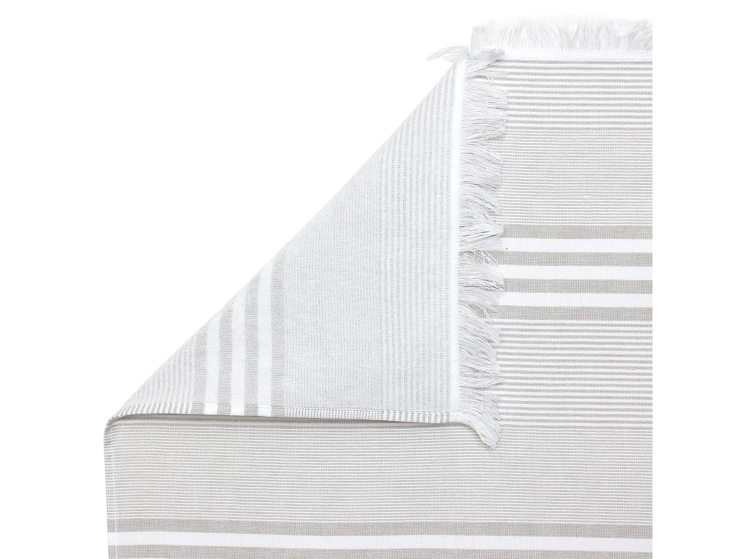 Drap de plage Fouta 100x180 cm coton 290 g/m² CINQUE Rayures Beige