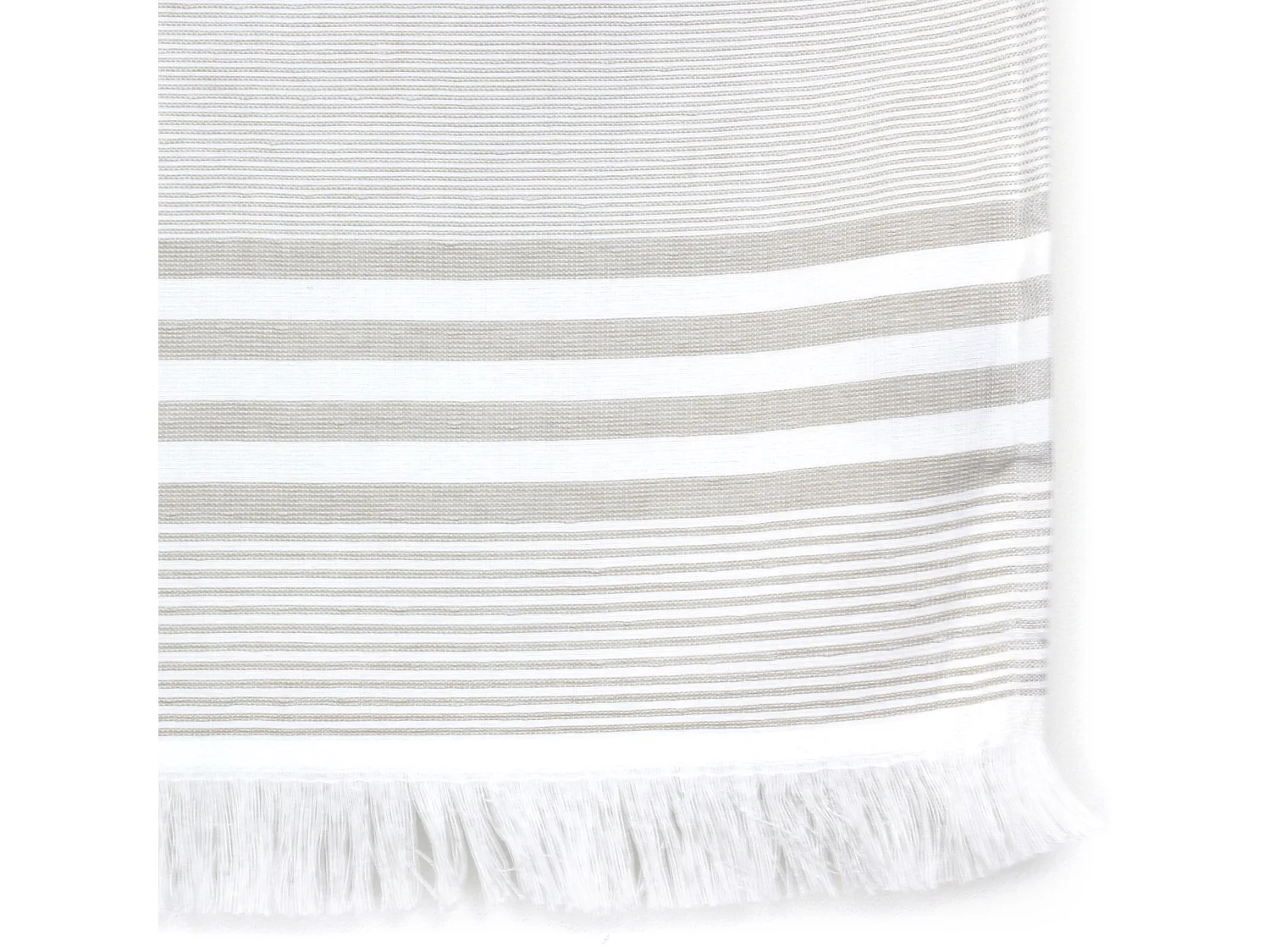 Drap de plage Fouta 100x180 cm coton 290 g/m² CINQUE Rayures Beige