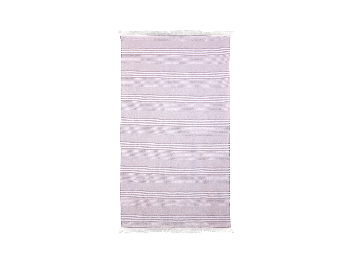 Drap de plage Fouta 100x180 cm coton 290 g/m² JESOLO Rayures Rouge