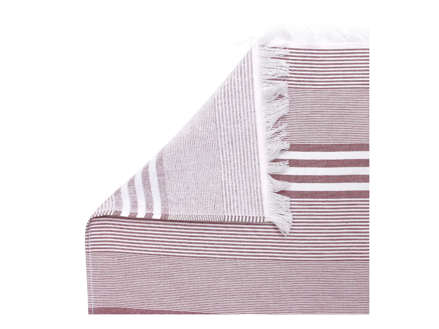 Drap de plage Fouta 100x180 cm coton 290 g/m² JESOLO Rayures Rouge