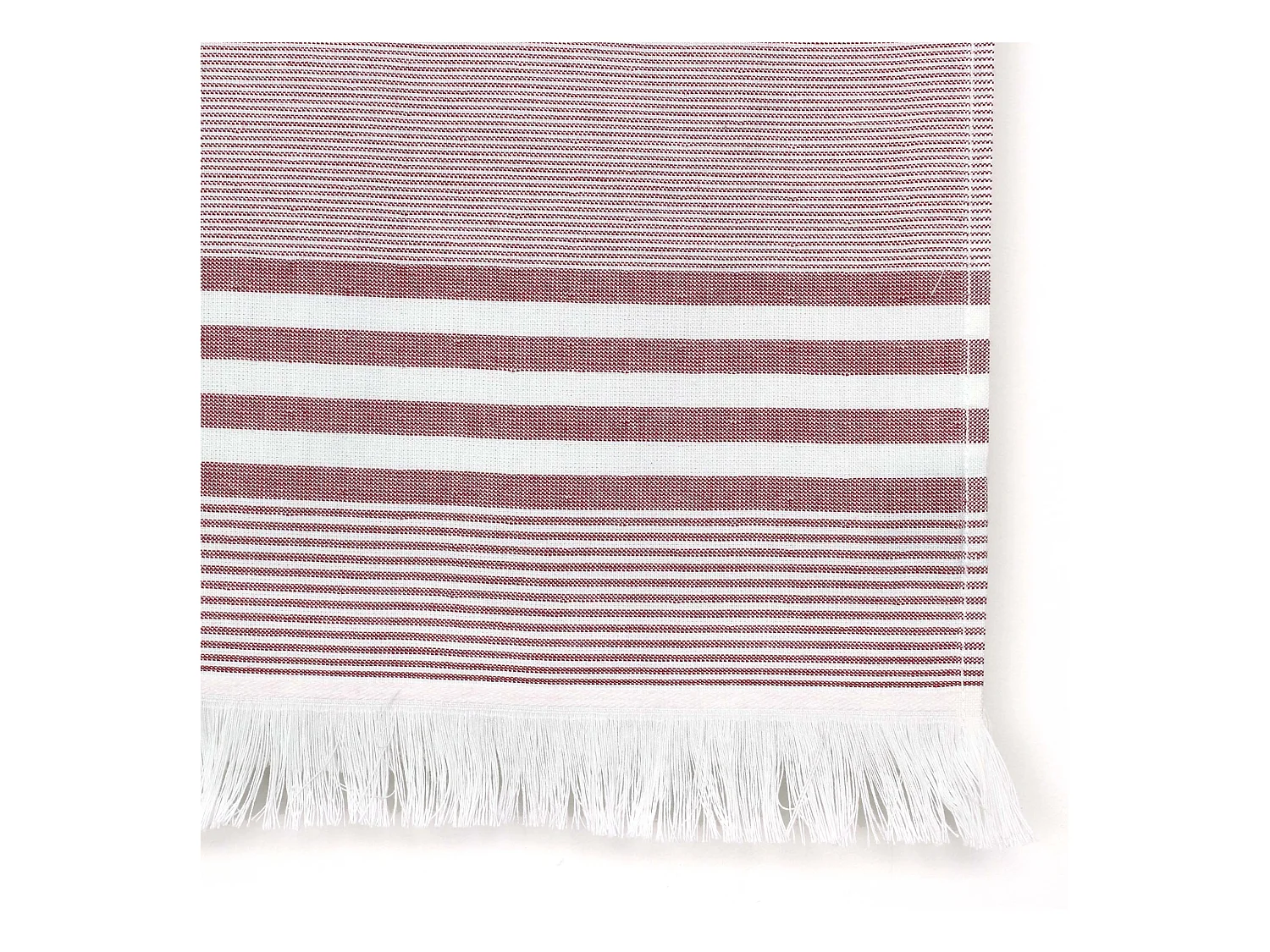 Drap de plage Fouta 100x180 cm coton 290 g/m² JESOLO Rayures Rouge