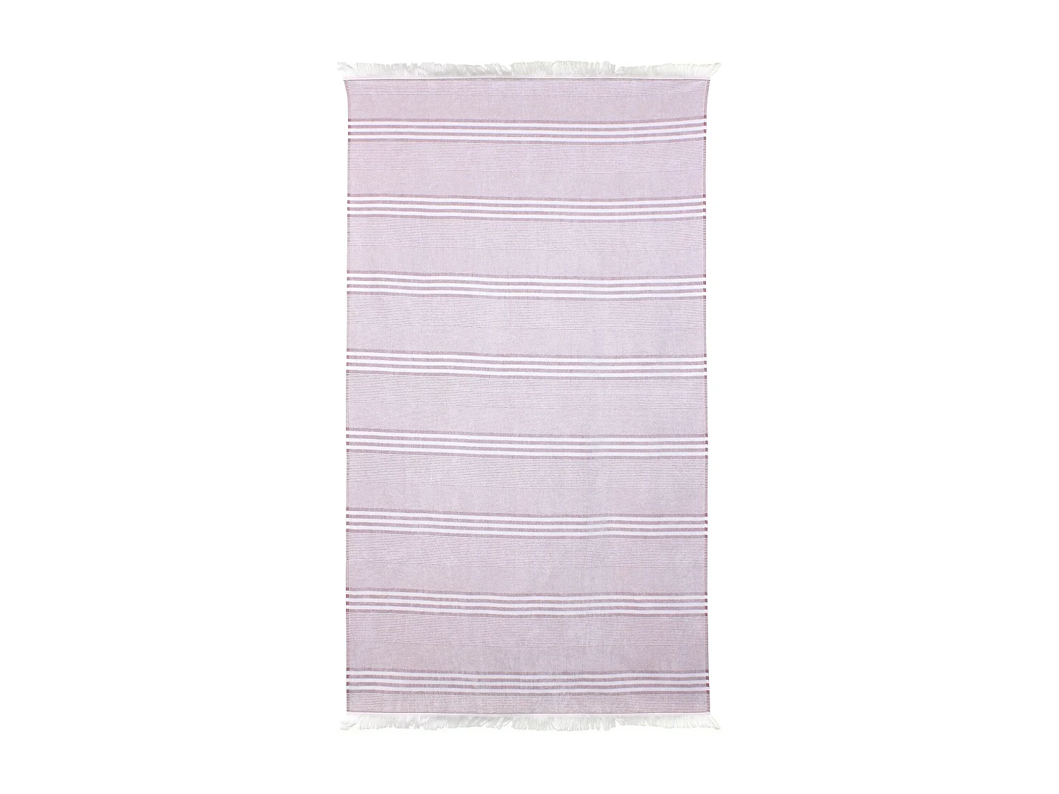 Drap de plage Fouta 100x180 cm coton 290 g/m² JESOLO Rayures Rouge