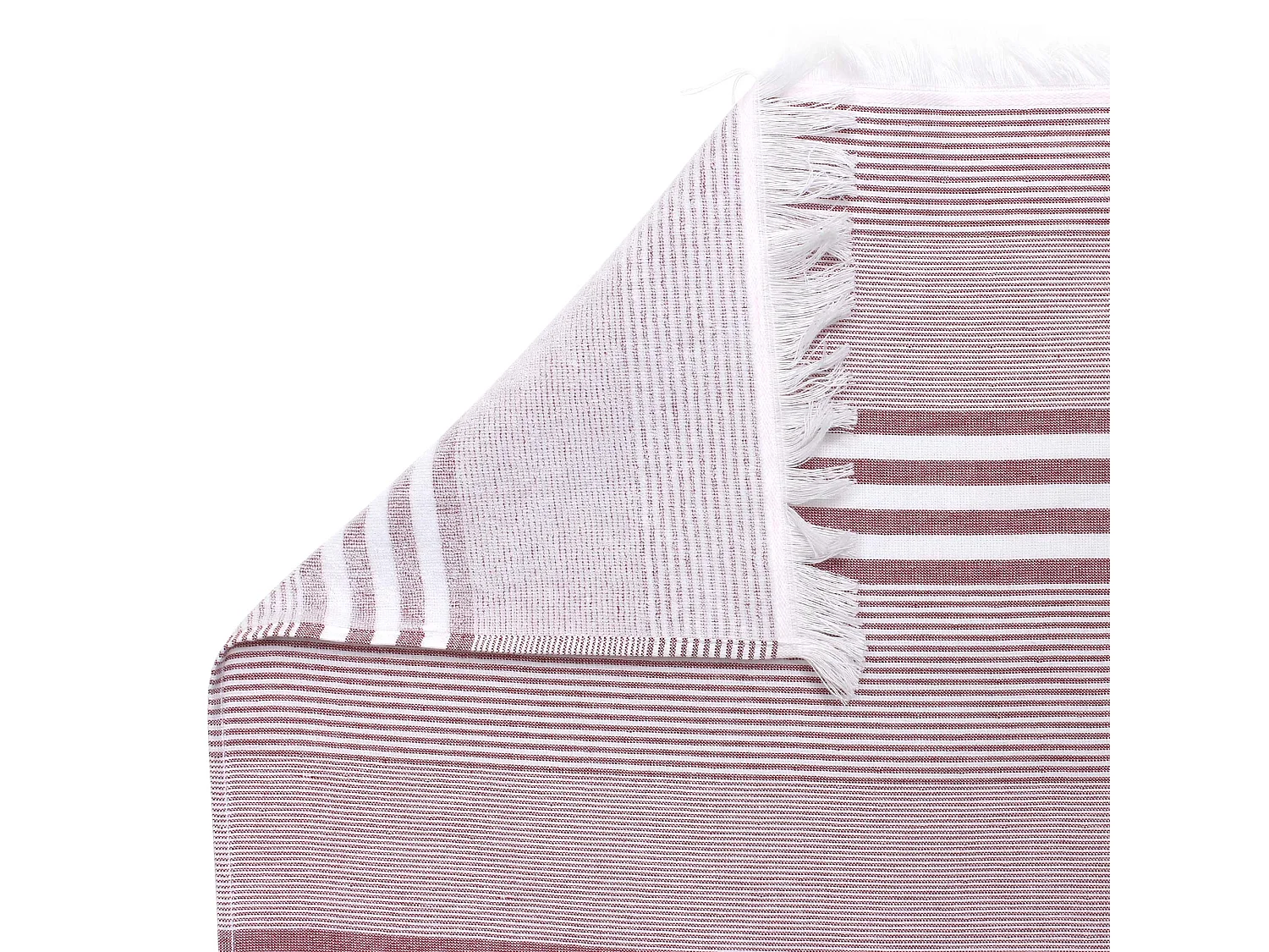 Drap de plage Fouta 100x180 cm coton 290 g/m² JESOLO Rayures Rouge