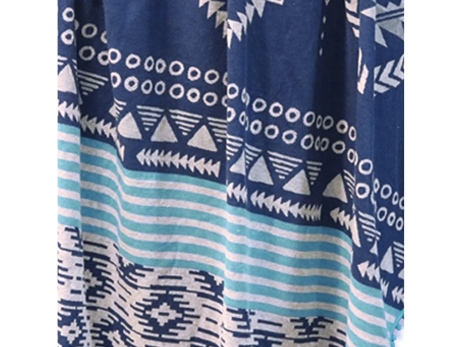 Drap de plage rond 180 cm INCA Bleu