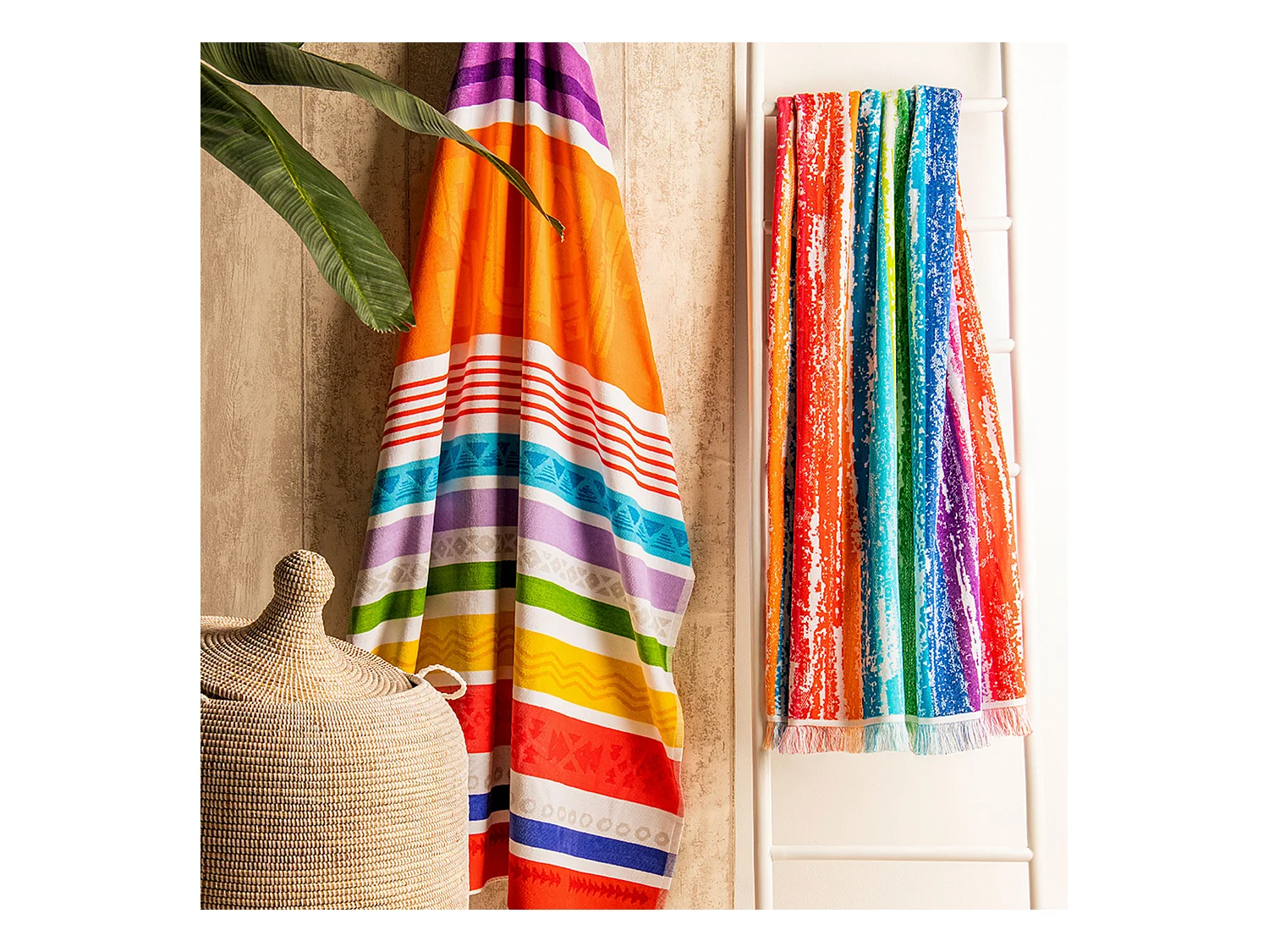 Drap de plage 100x180 cm COLOR RAIN Multicolore