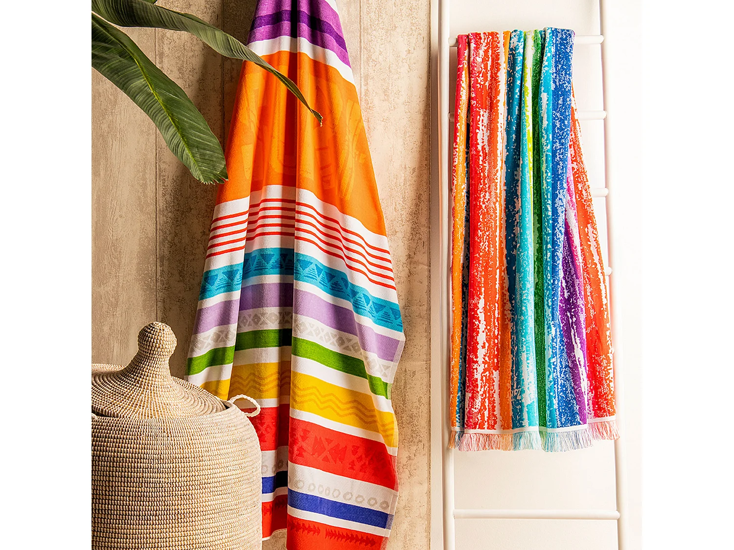 Drap de plage 100x180 cm COLOR RAIN Multicolore