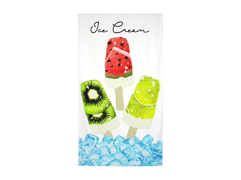 Drap de plage 100x180 cm ICE CREAM Multicolore