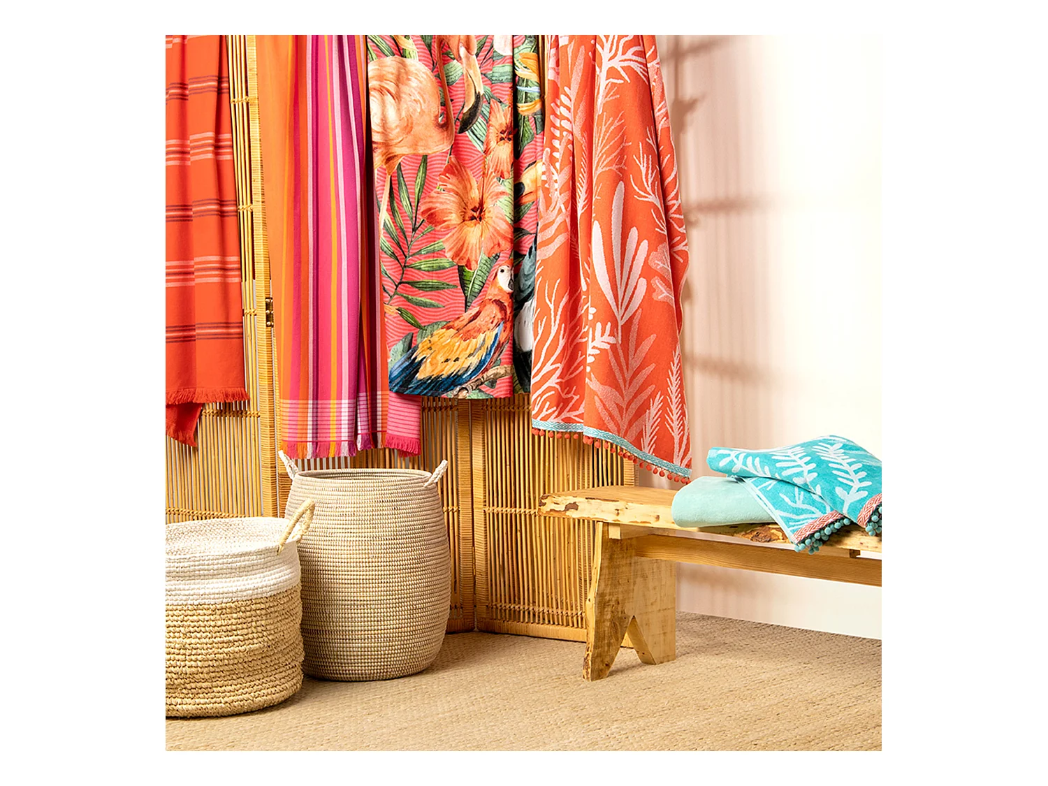 Drap de plage 100x180 cm ICE CREAM Multicolore