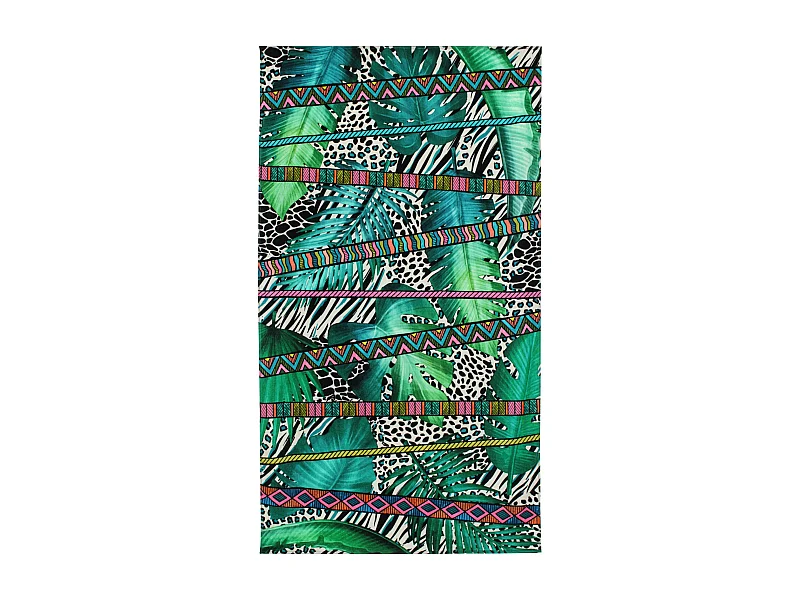 Drap de plage 100x180 cm JUNGLE Vert