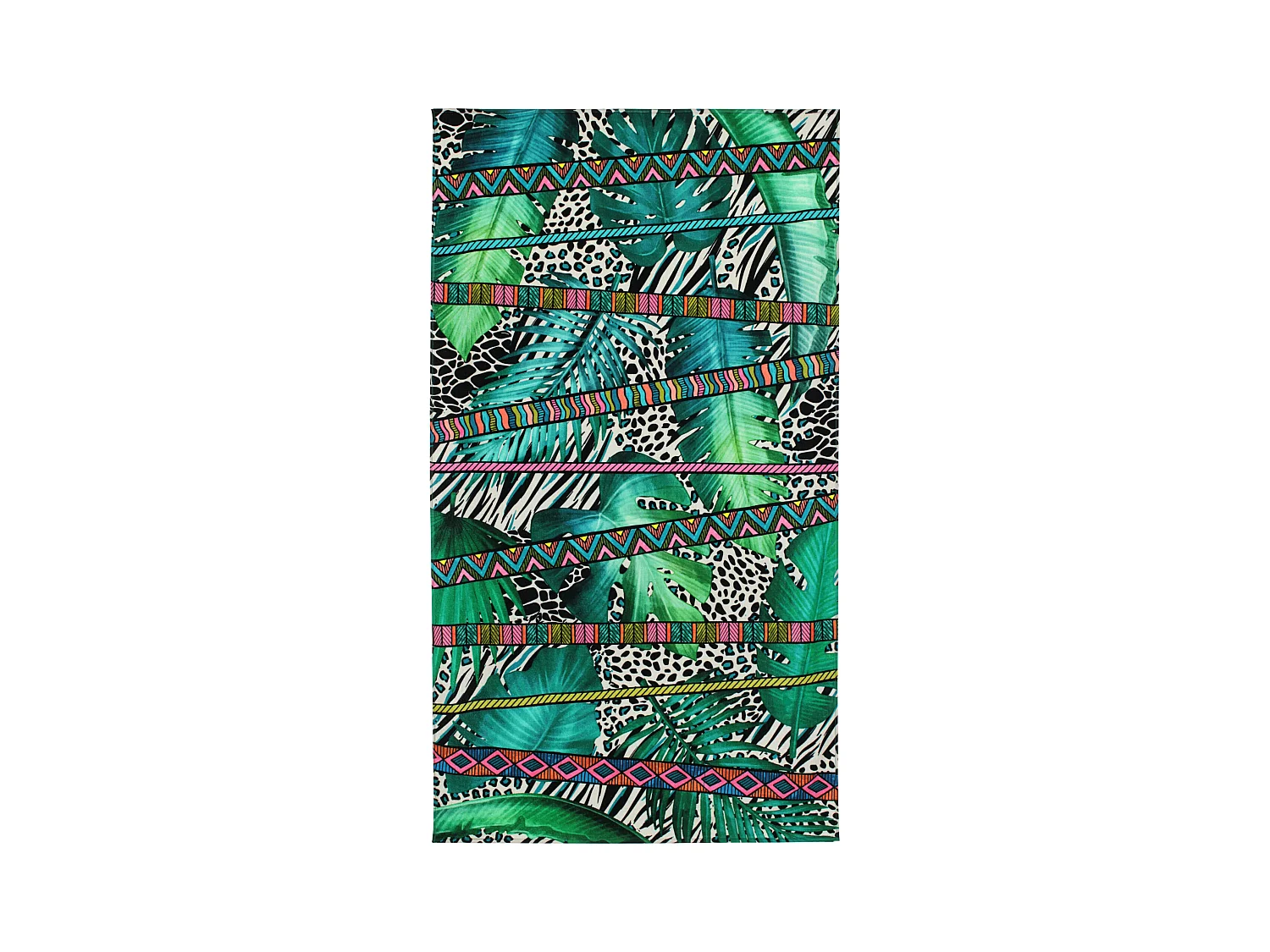 Drap de plage 100x180 cm JUNGLE Vert