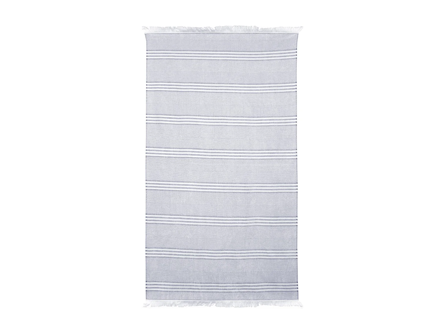 Drap de plage Fouta 100x180 cm coton 290 g/m² VULCANO Rayures Bleu