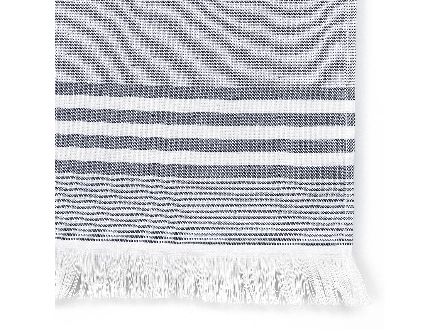 Drap de plage Fouta 100x180 cm coton 290 g/m² VULCANO Rayures Bleu