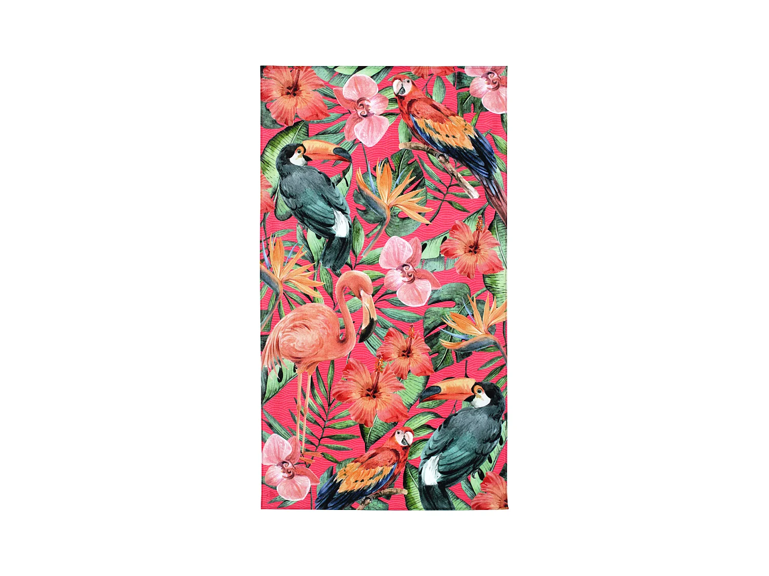 Drap de plage 100x180 cm TROPICAL Rose