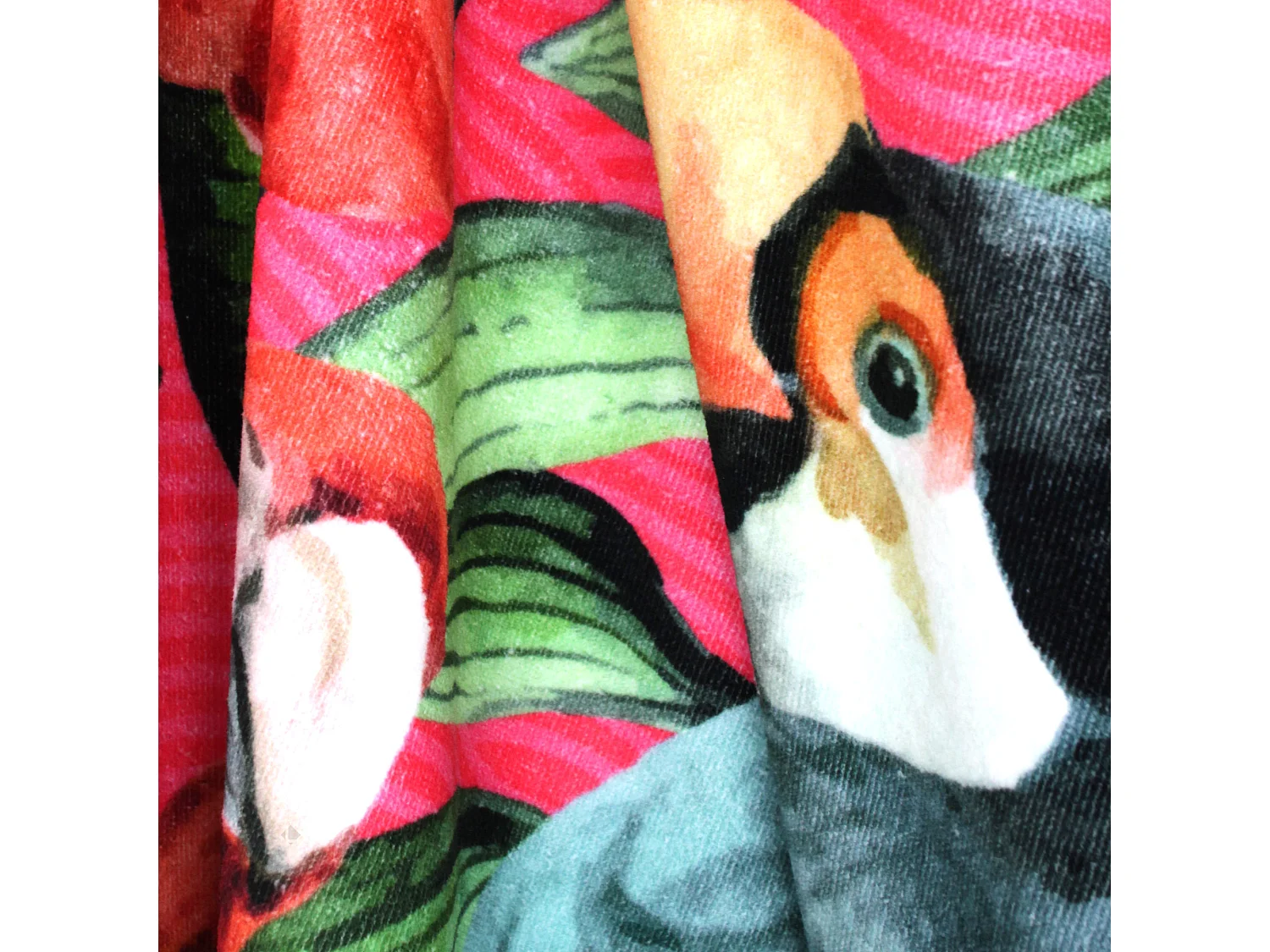 Drap de plage 100x180 cm TROPICAL Rose