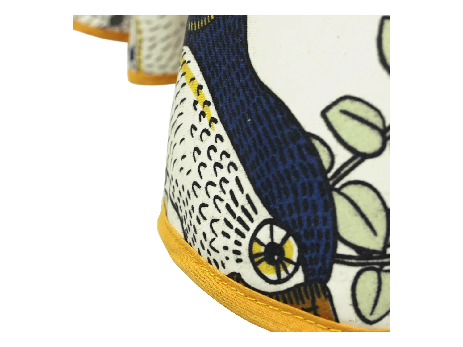 Nappe ovale 170x240 cm BRESIL vert coton + enduction acrylique