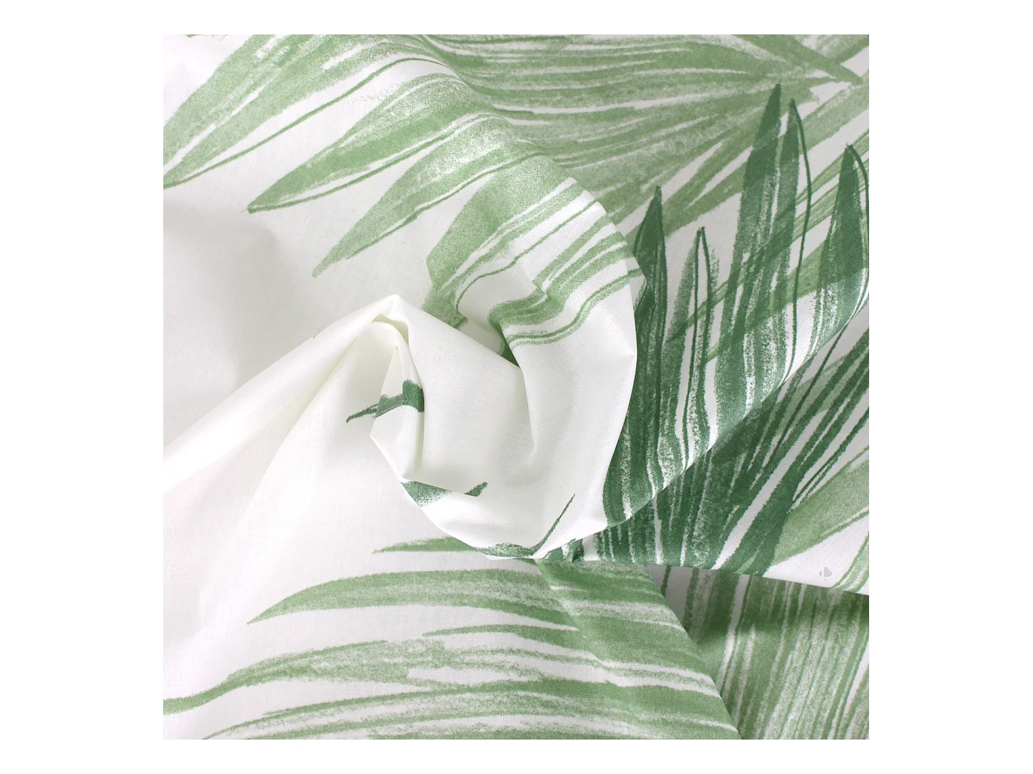 Nappe rectangle 160x350 cm OASIS vert coton + enduction acrylique