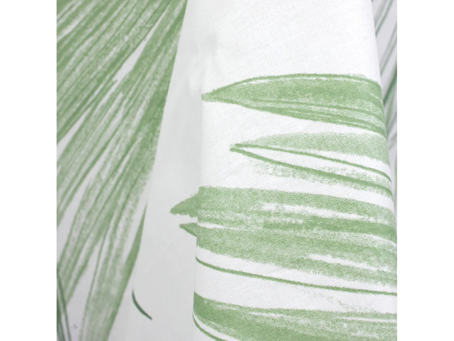 Nappe rectangle 160x350 cm OASIS vert coton + enduction acrylique