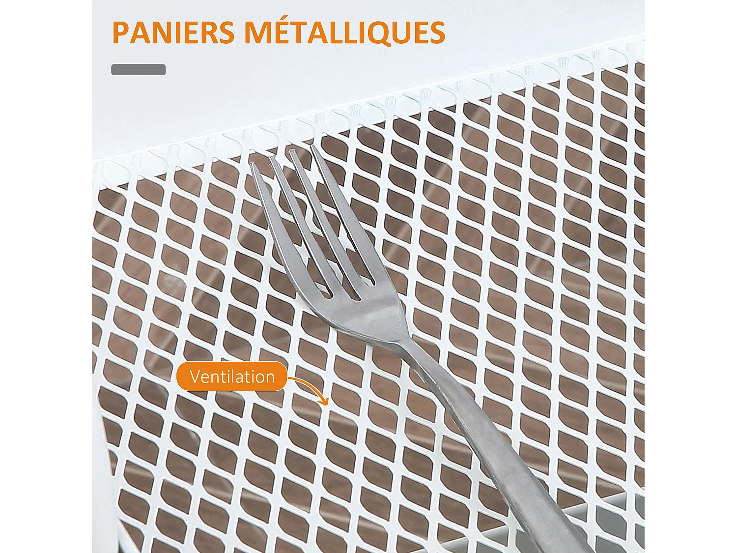 Desserte de cuisine chariot de service 2 étagères tiroir plateau aspect bois clair acier PP blanc