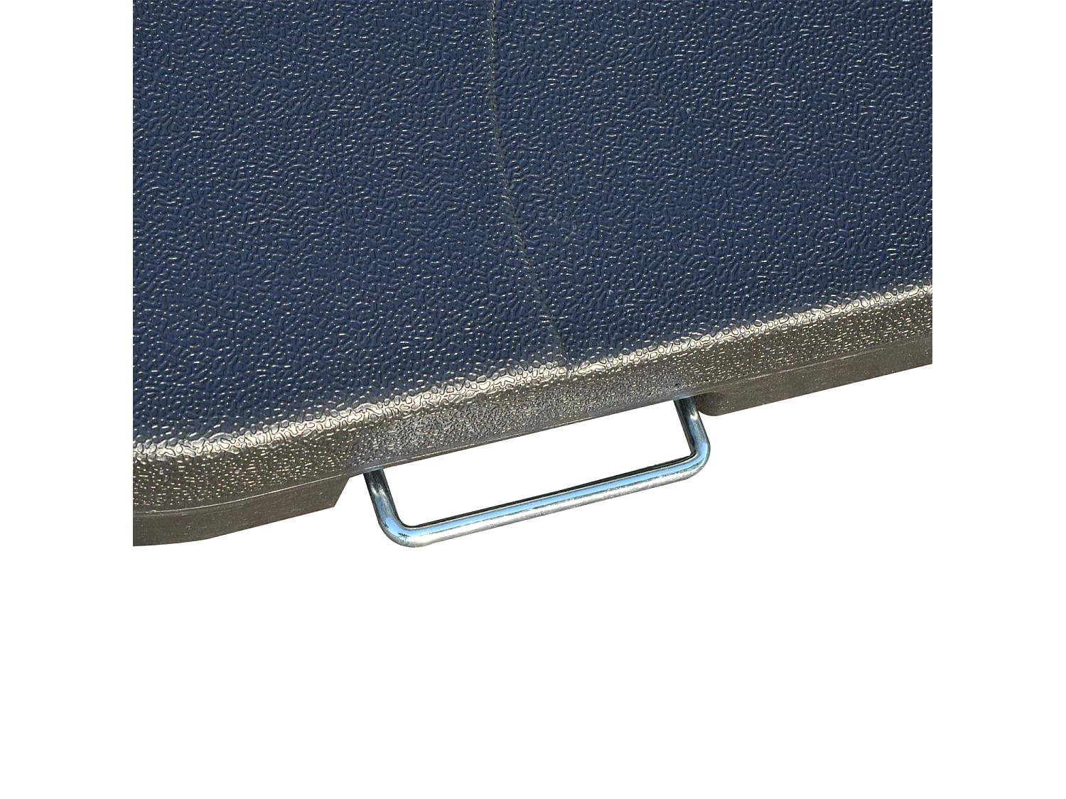 Lot de 4 poids de lestage carré avec poignée pour parasol 50 x 50 x 8 cm polyéthylène haute densité noir