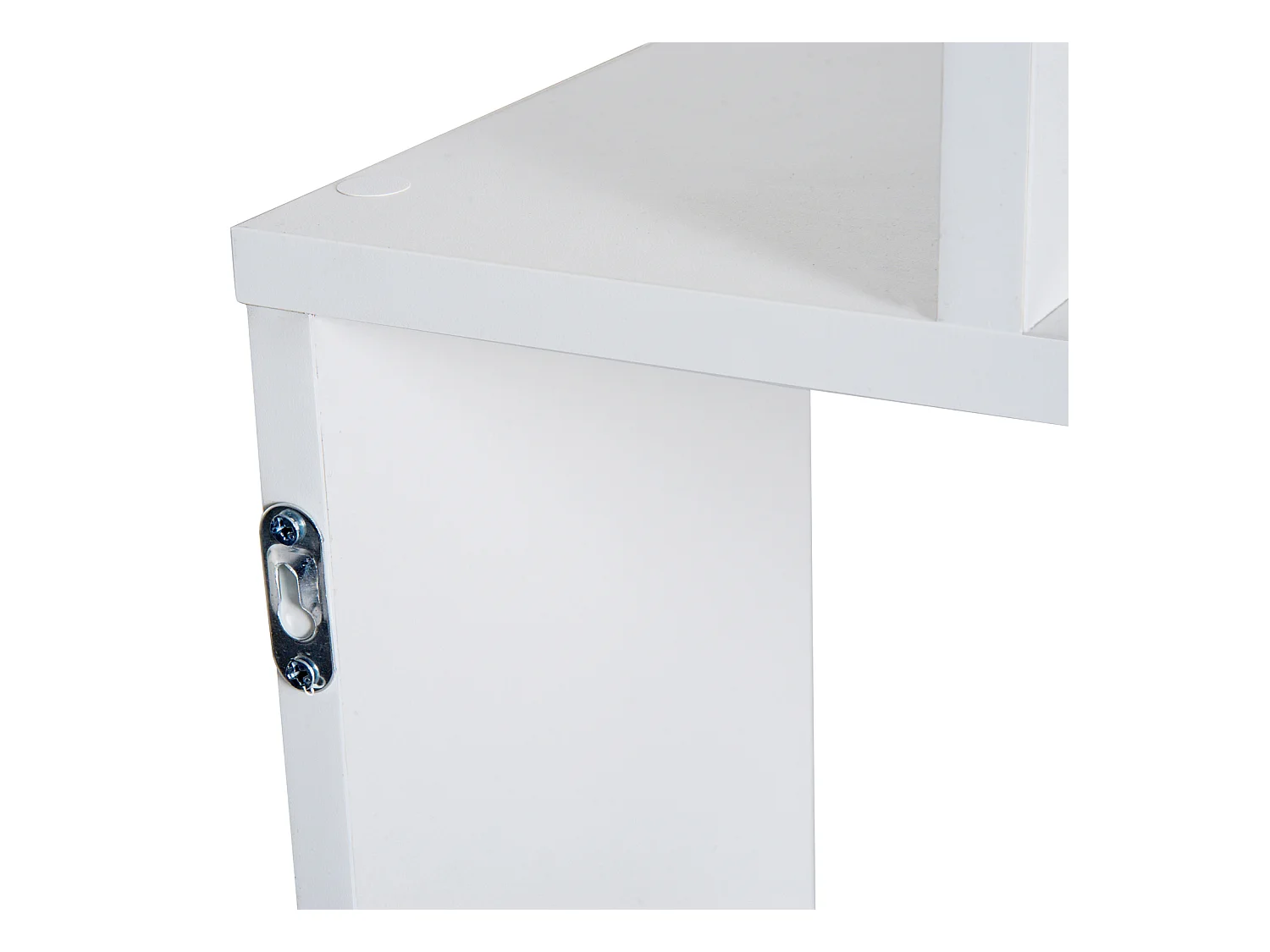 Bibliothèque étagère zig zag design contemporain 80L x 23l x 192H cm 6 niveaux blanc