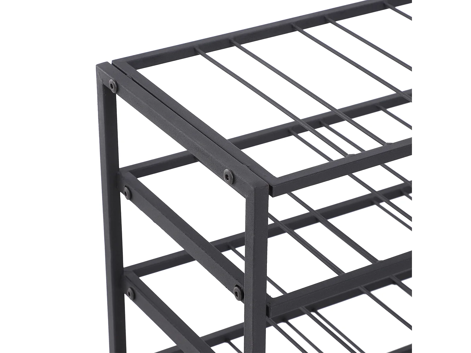 Étagère à vin rack pour bouteilles range-bouteilles capacité 54 bouteilles dim. 63L x 25l x 91H cm métal noir