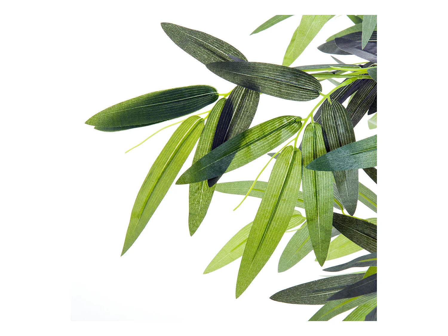 Bambou artificiel XXL 1,80H m 1105 feuilles denses réalistes pot inclus noir vert