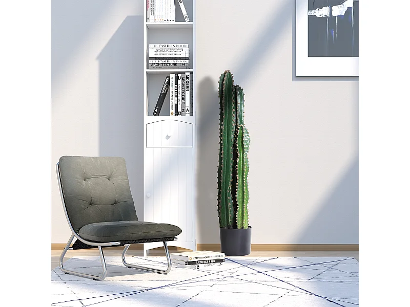 Cactus artificiel grand réalisme plante artificielle grande taille dim. Ø 17 x 100H cm vert