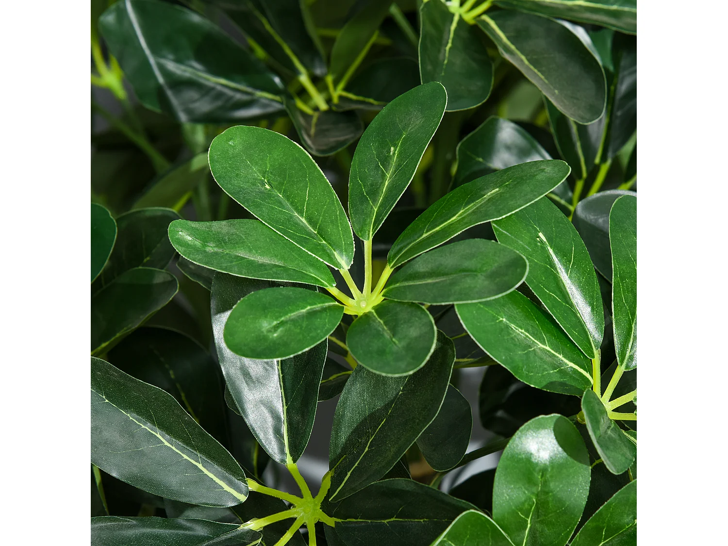 Arbre artificiel plante artificiel Alstonia scholaris hauteur 1,2 m tronc branches lichen 693 feuilles grand réalisme pot inclus