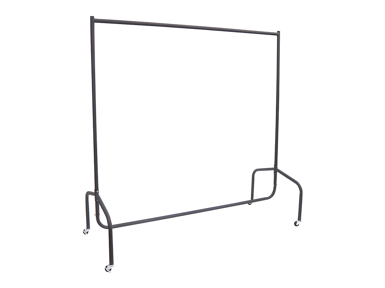 Portant tringle à vêtements acier charge max. 140 Kg dim. 150L x 60l x 170H cm noir