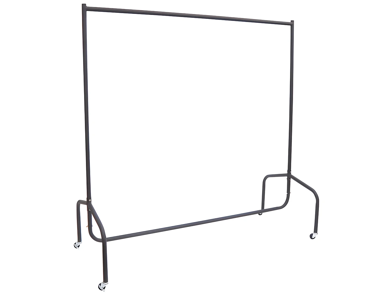 Portant tringle à vêtements acier charge max. 140 Kg dim. 150L x 60l x 170H cm noir