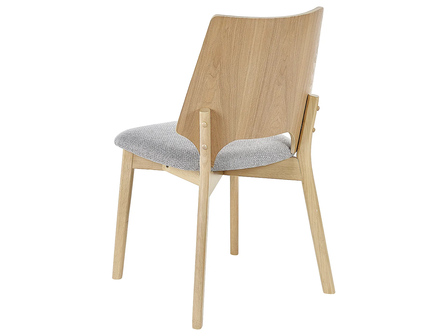 Lot de 2 chaises de salle à manger ABEE Marron clair