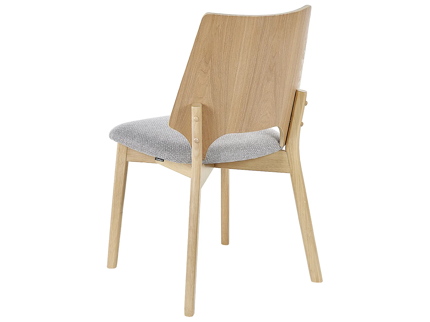 Set of 2 Dining Chairs ABEE Light Brown
