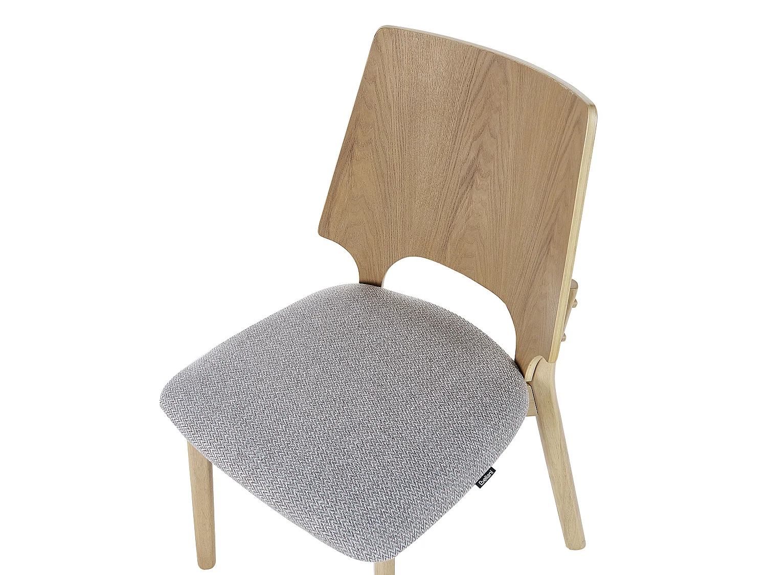 Set of 2 Dining Chairs ABEE Light Brown